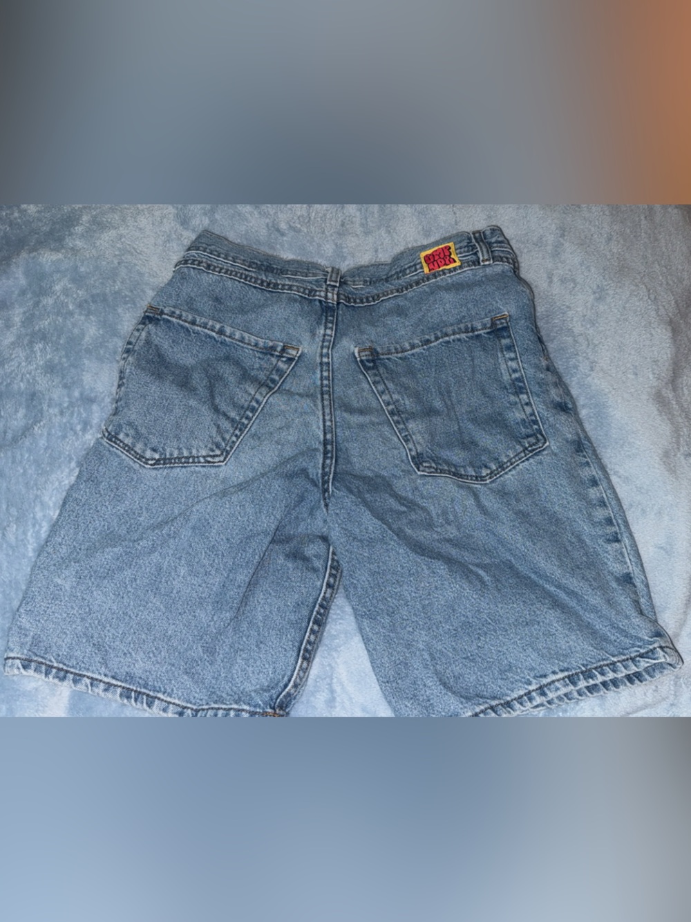Empyre Men's Light Blue Denim Jean Shorts - Picture 2 of 7